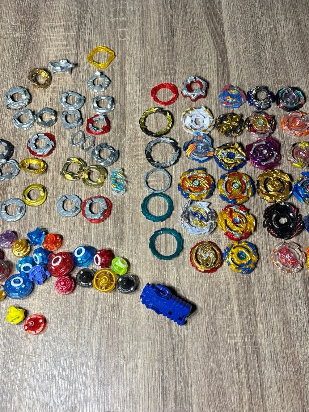 Beyblade Assorted Toys with Mixed Parts and Multicolor Lot Over 70 Pieces